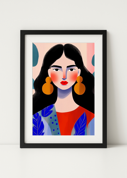 Flicka med örhänge