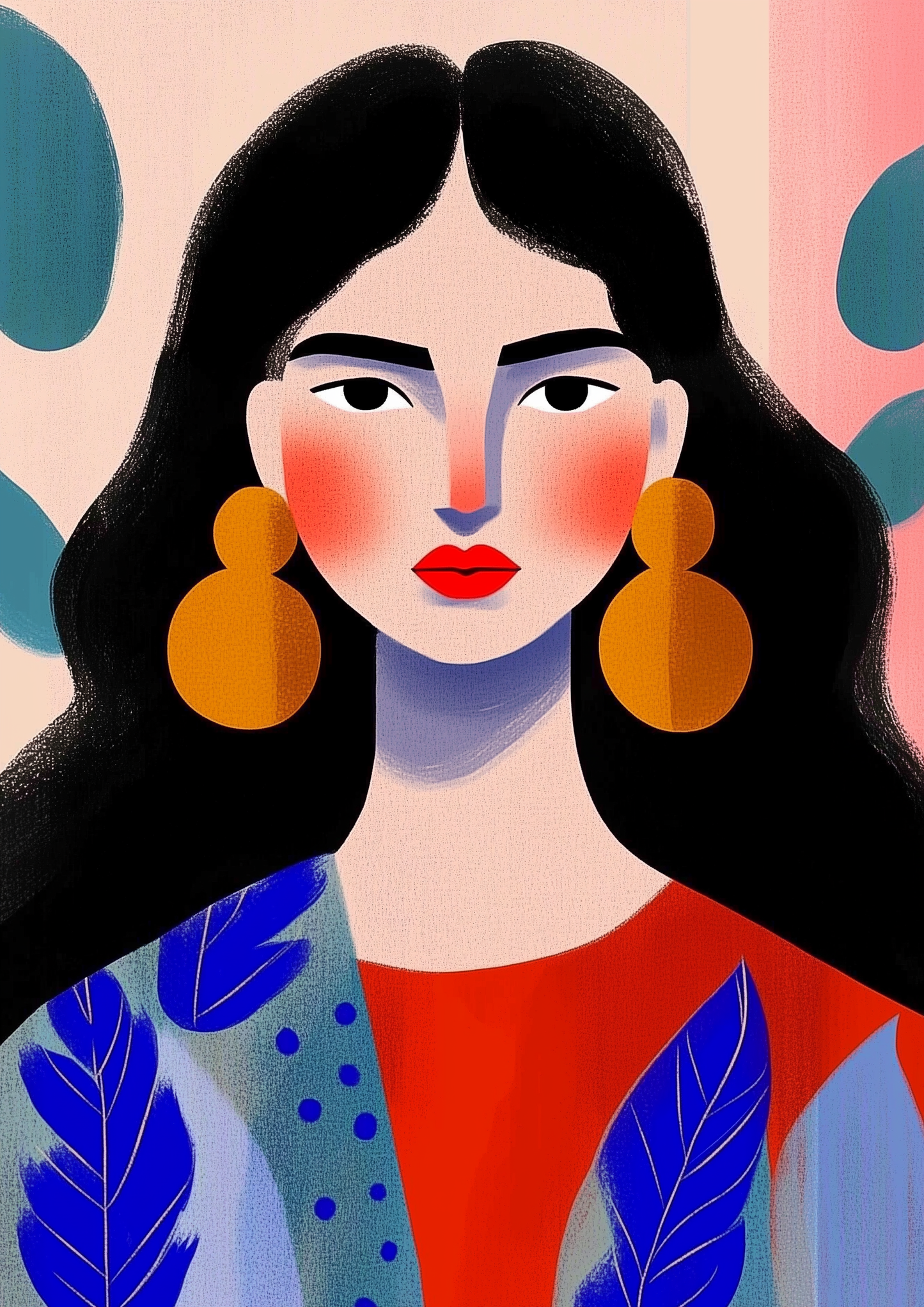 Flicka med örhänge